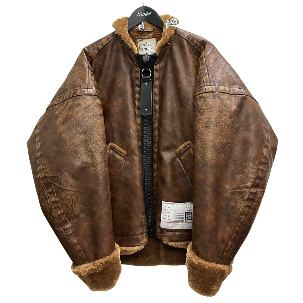 Maison MIHARA YASUHIRO 25AW VEGAN BOA LEATHER JACKET ムートンジャケット 古着・中古-1枚目のアイテム画像