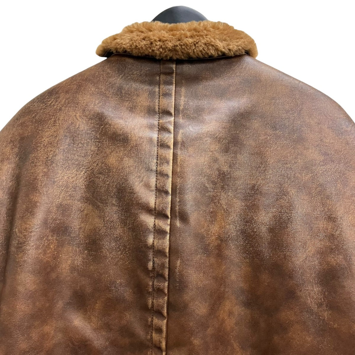 Maison MIHARA YASUHIRO 25AW VEGAN BOA LEATHER JACKET ムートンジャケット 古着・中古-4枚目のアイテム画像