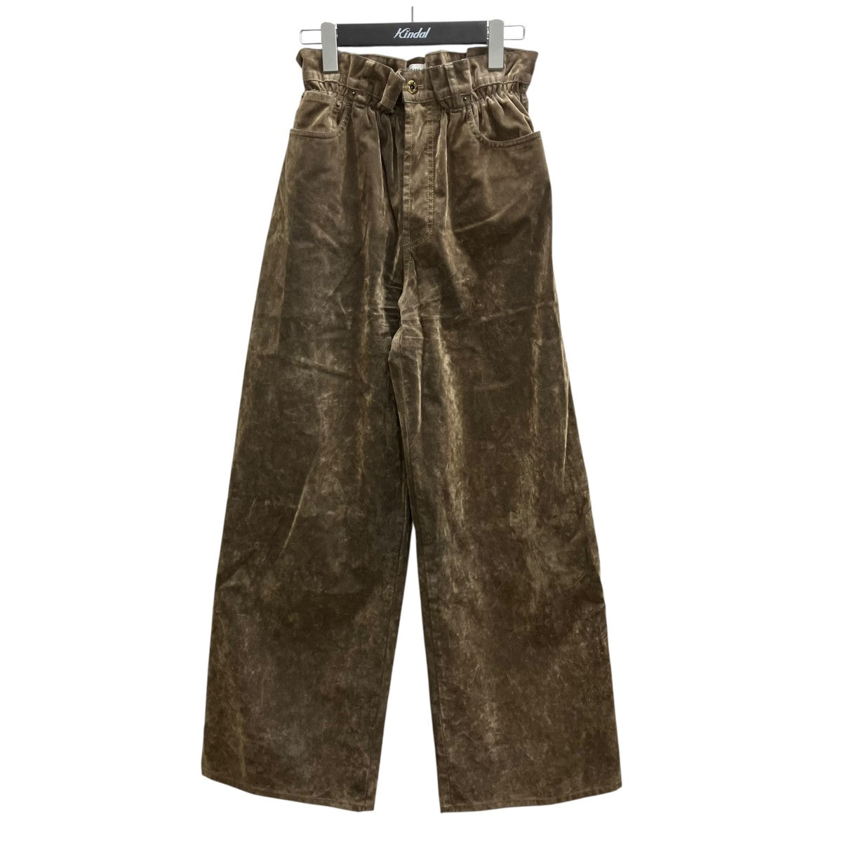 MIU MIU Washed Flocked Chambray Pants 古着・中古-1枚目のアイテム画像