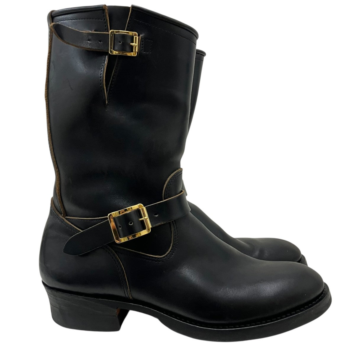 ATTRACTIONS Lot．444 Engineer Boots Horsebutt -Black- ホースレザーエンジニアブーツ 古着・中古-3枚目のアイテム画像