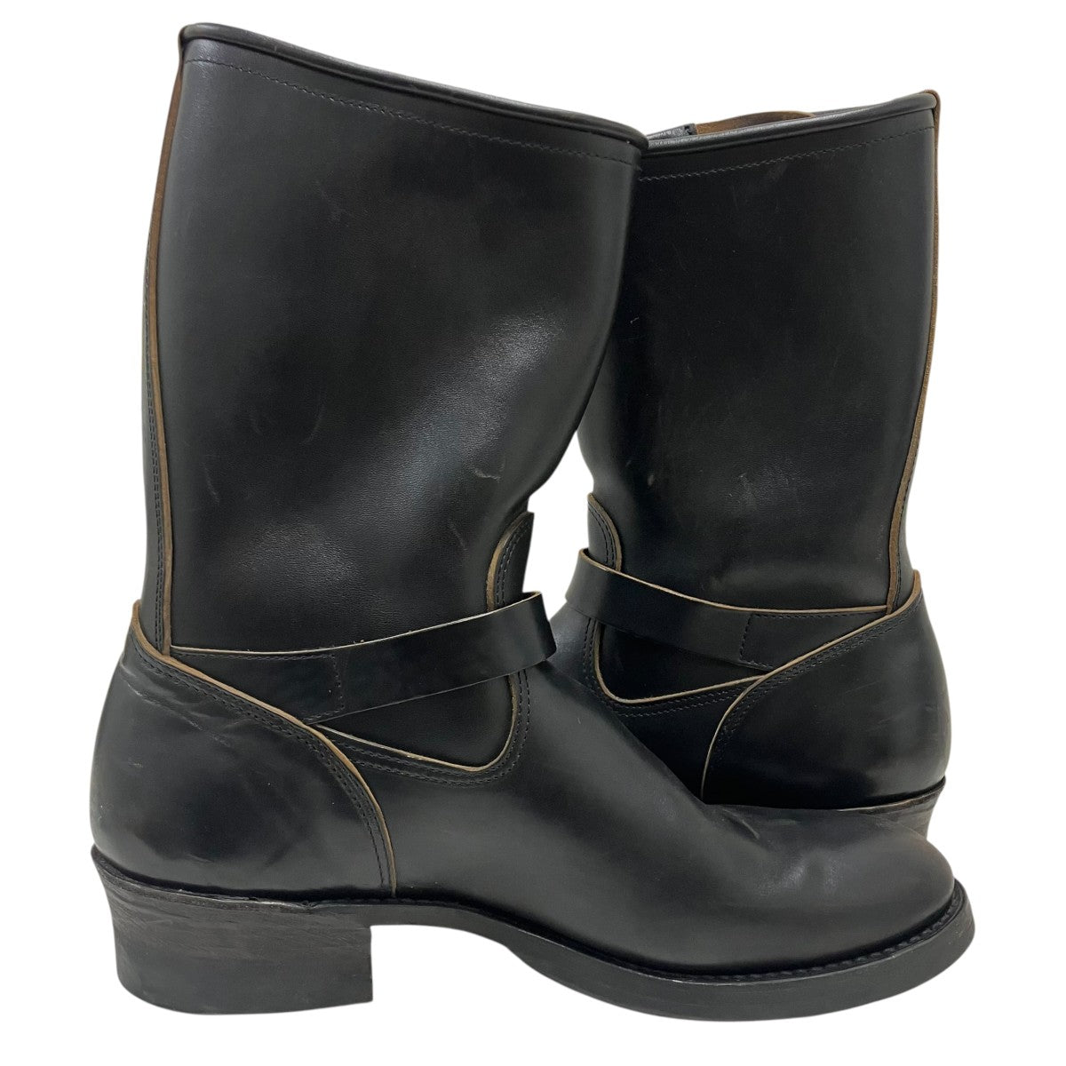 ATTRACTIONS Lot．444 Engineer Boots Horsebutt -Black- ホースレザーエンジニアブーツ 古着・中古-7枚目のアイテム画像