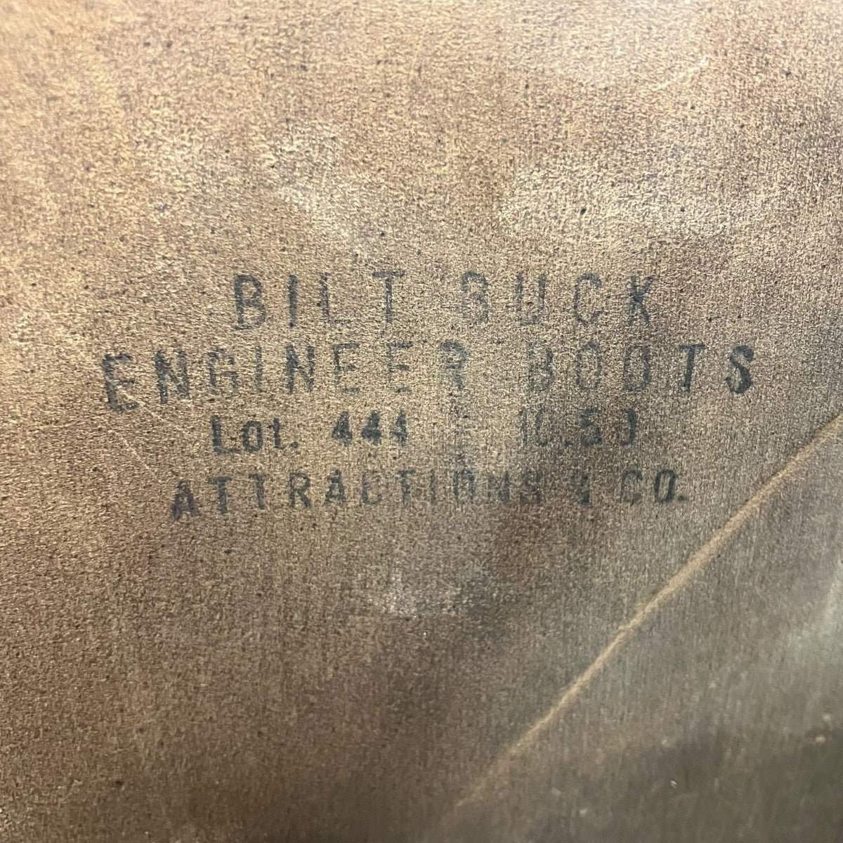 ATTRACTIONS Lot．444 Engineer Boots Horsebutt -Black- ホースレザーエンジニアブーツ 古着・中古-9枚目のアイテム画像