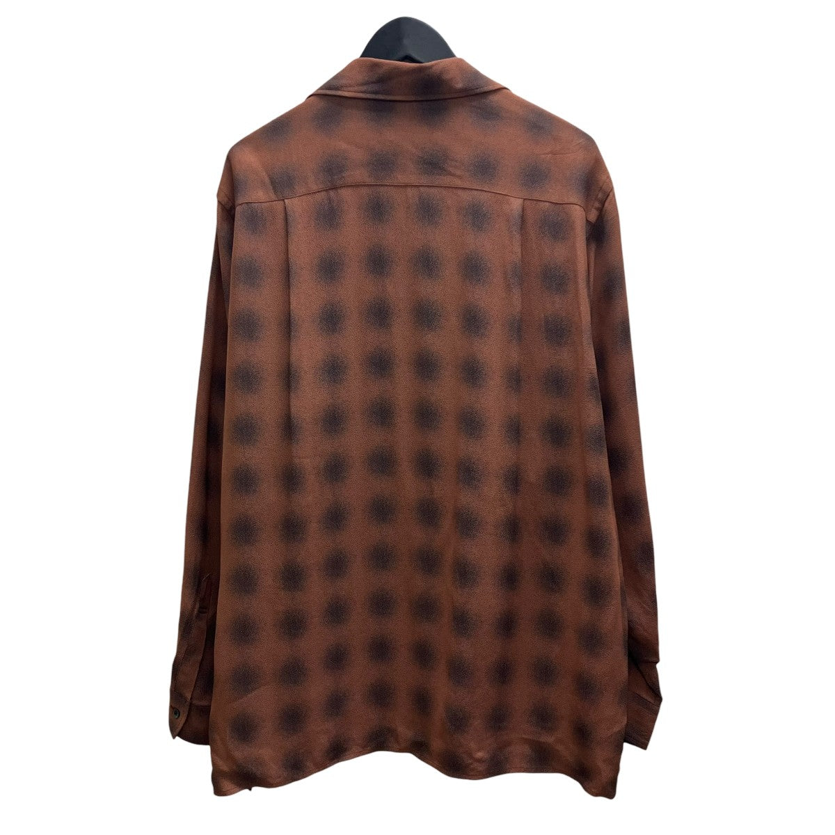 YOKE 25SS BLURRED OMBRE PLAID OPEN COLLAR SHIRT 長袖シャツ 古着・中古-2枚目のアイテム画像