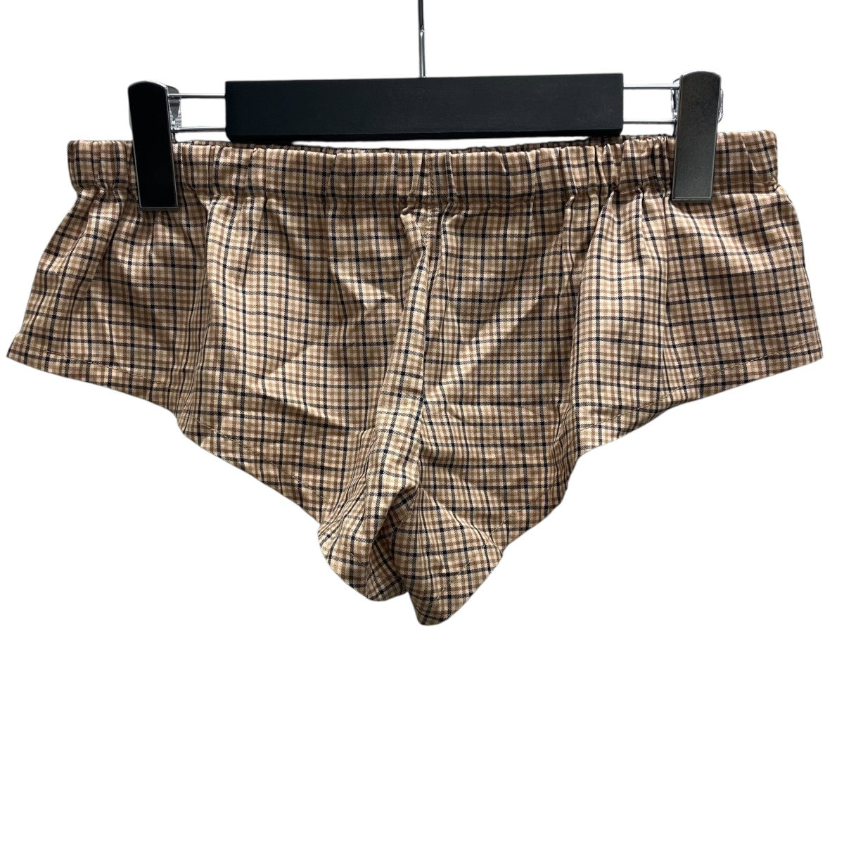 miu miu ショートパンツ MIU MIU(ミュウミュウ) Low-Waist Plaid Elastic Shorts ショート