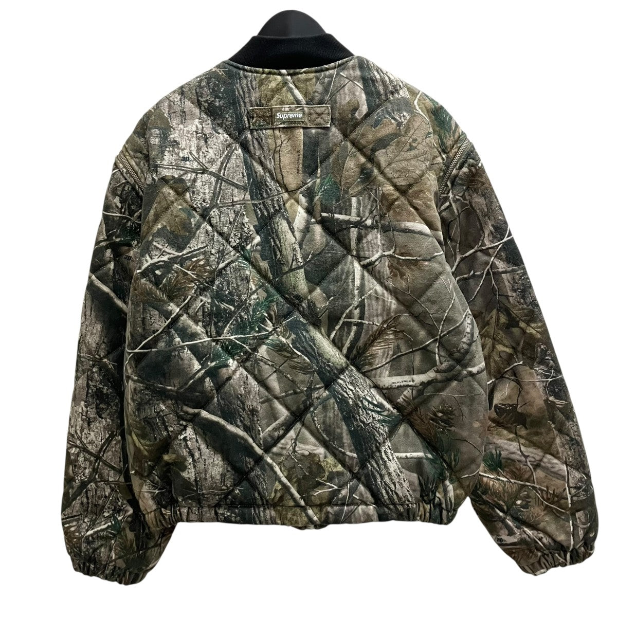 25AWZip-Off Sleeve Quilted Bomber Jacketカモフラボンバー