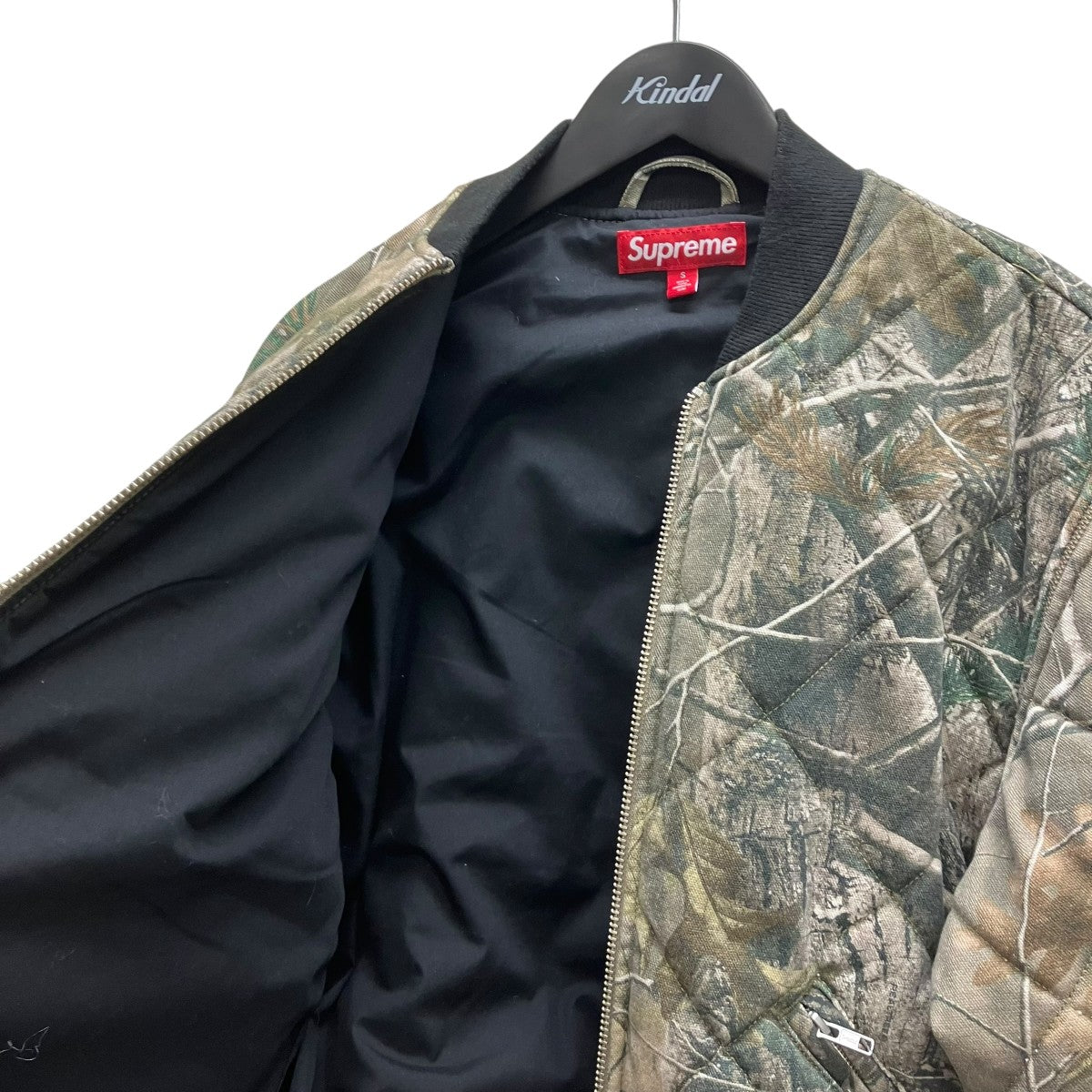 25AWZip-Off Sleeve Quilted Bomber Jacketカモフラボンバー