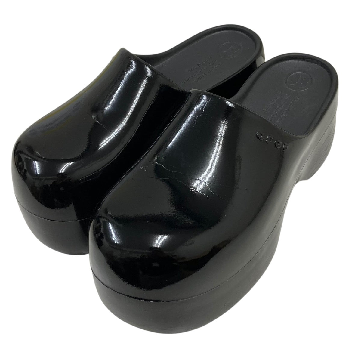 OFOF GLOSSY BLACKサンダル 古着・中古-1枚目のアイテム画像