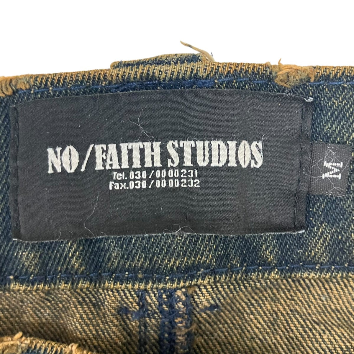 NO／FAITH STUDIOS(ノーフェイスストゥディオス) ダメージ加工デニム