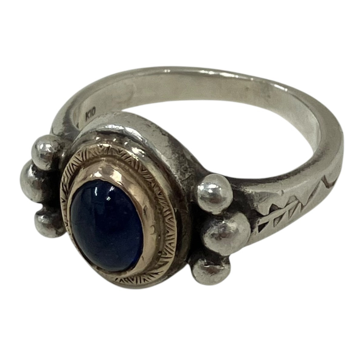 R-096 K10 Circle Native Oval Signet Ringシグネットリング