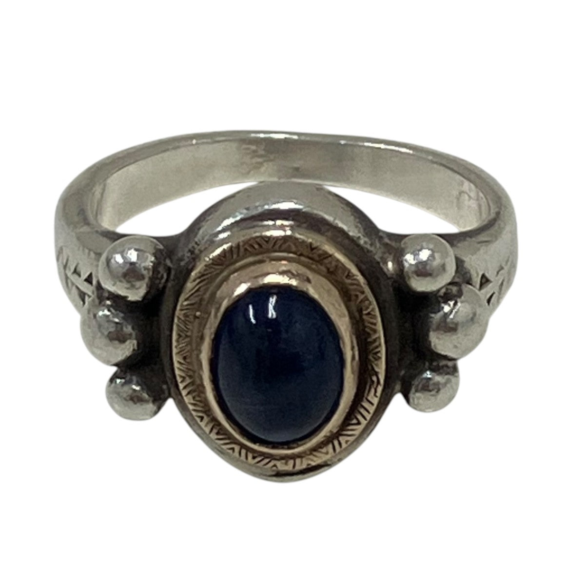 R-096 K10 Circle Native Oval Signet Ringシグネットリング