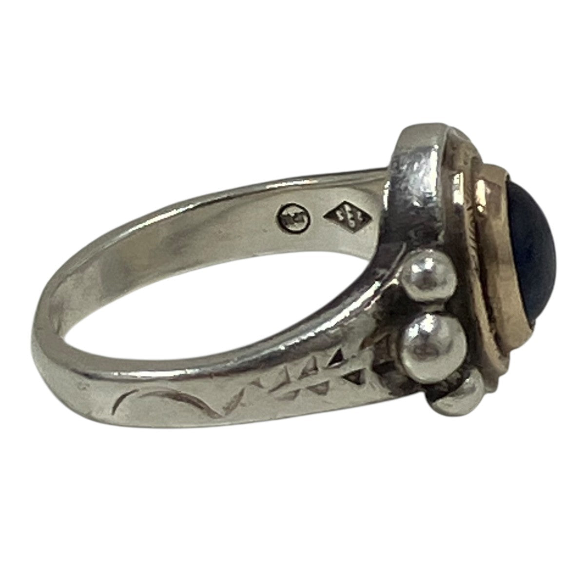 R-096 K10 Circle Native Oval Signet Ringシグネットリング
