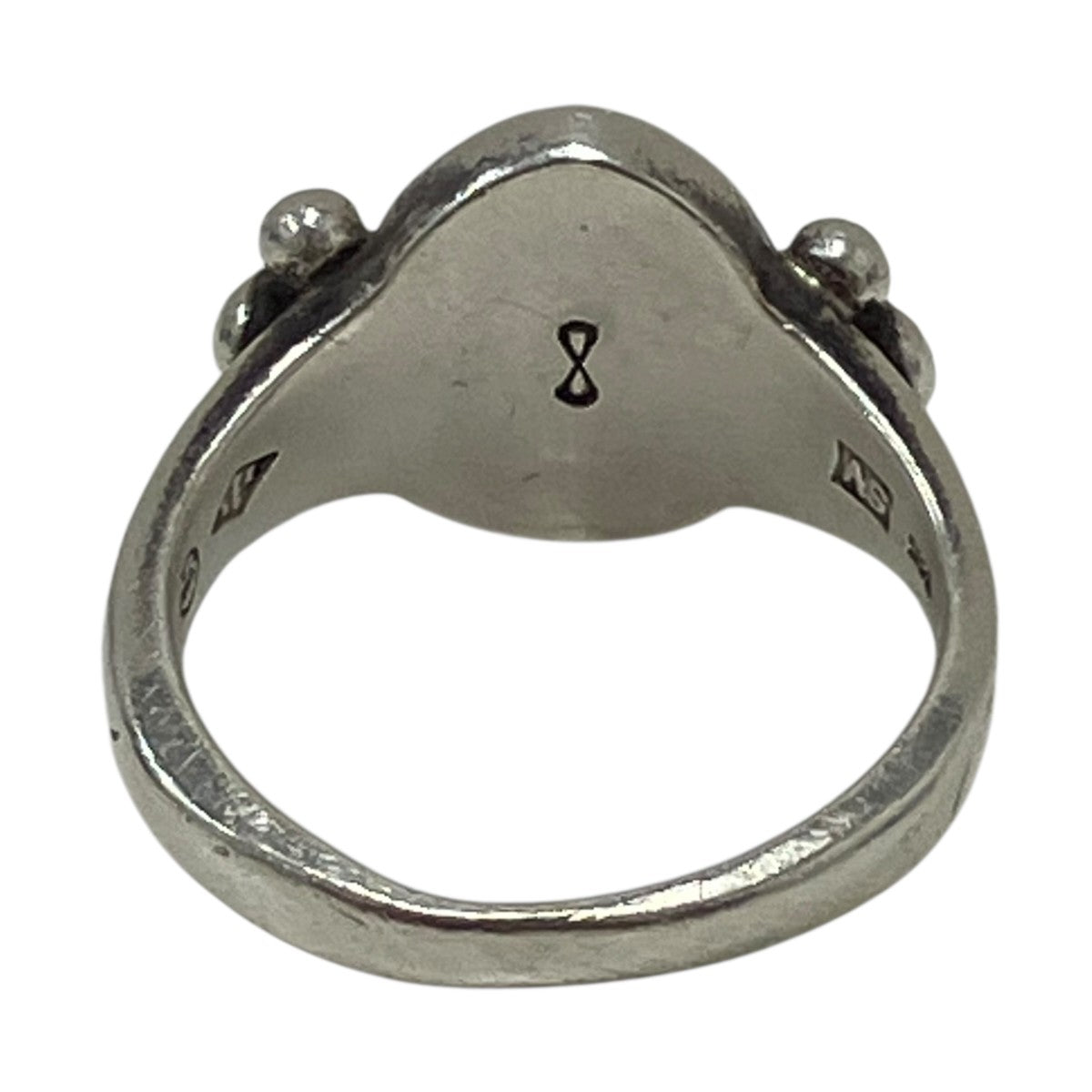 R-096 K10 Circle Native Oval Signet Ringシグネットリング
