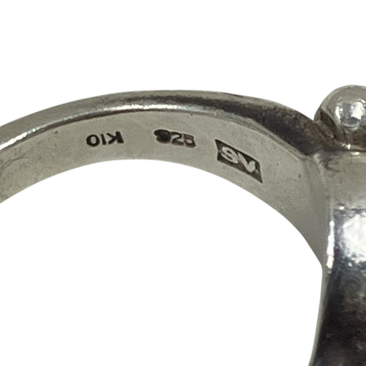 R-096 K10 Circle Native Oval Signet Ringシグネットリング