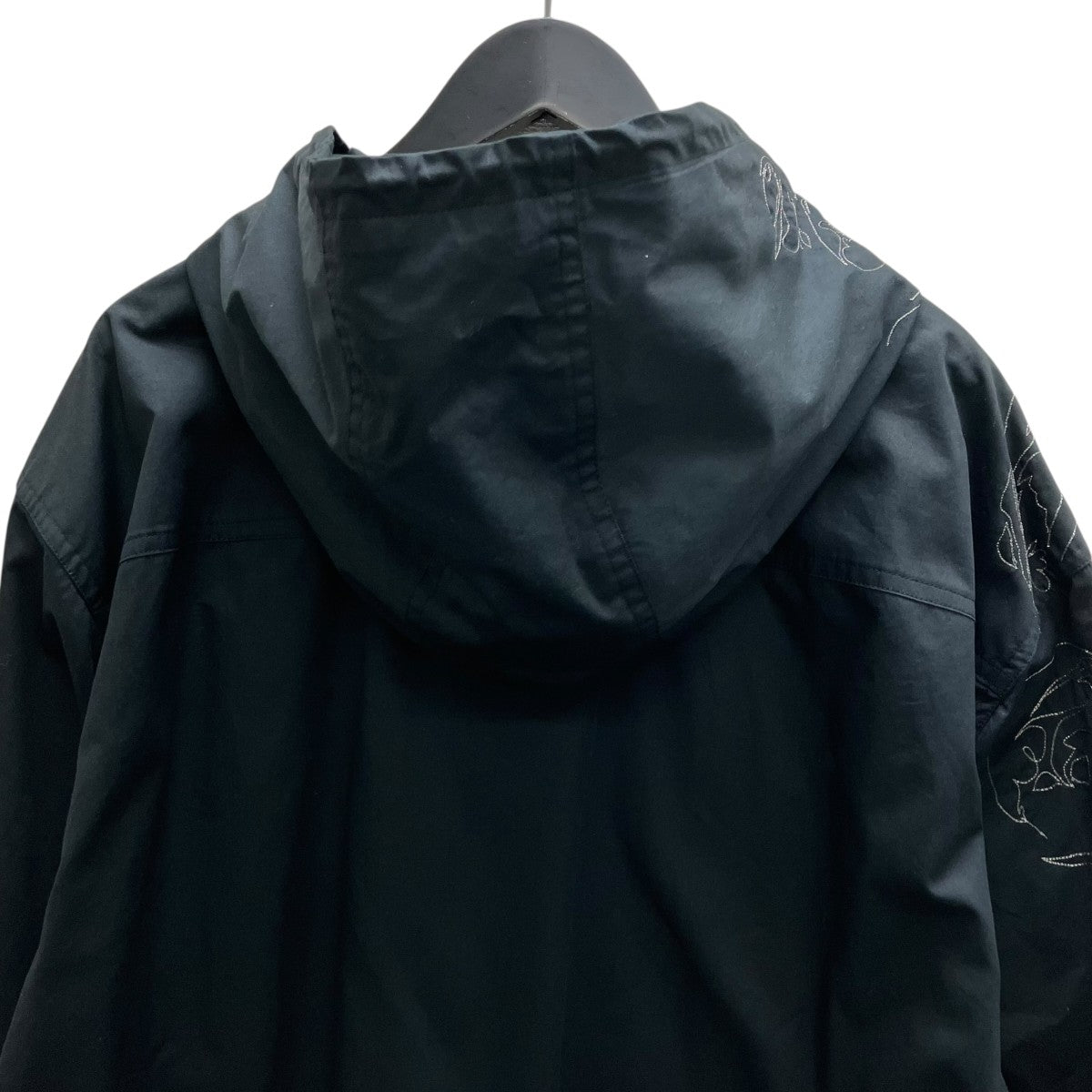 DRIES VAN NOTEN 25SS VOAZ SHORT EMB 1147 M．W．AJACKET 刺繍ハーフジップジャケット 古着・中古-4枚目のアイテム画像