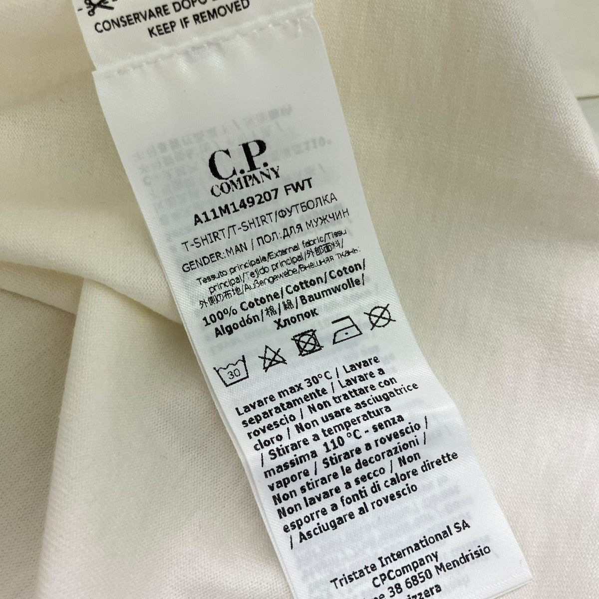 C．P COMPANY×FILA ロングスリーブTシャツA11M149207 古着・中古-6枚目のアイテム画像