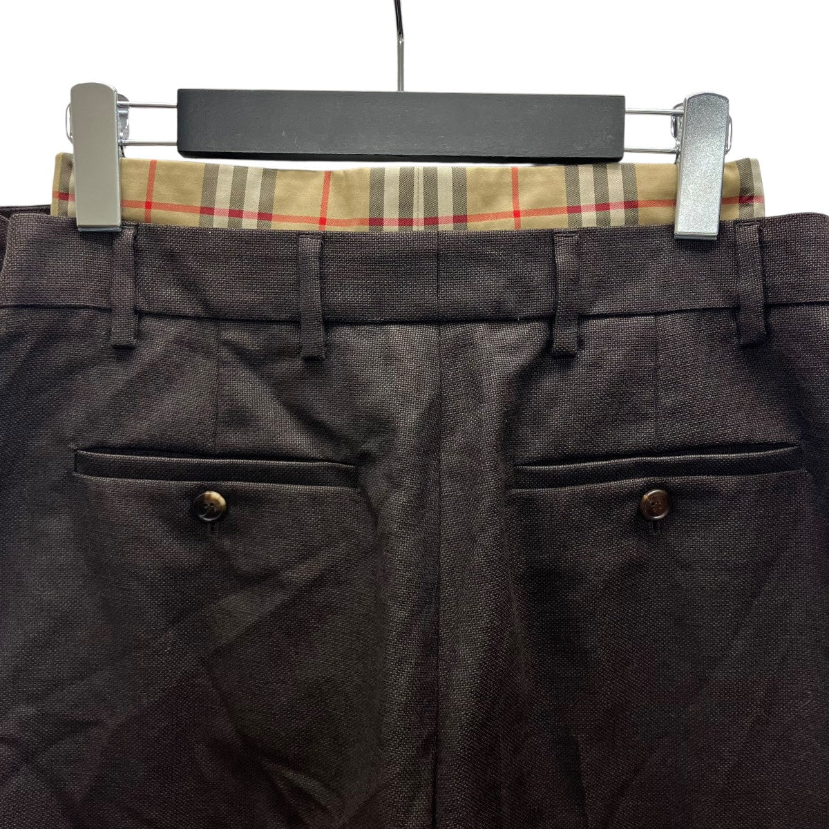 BURBERRY(バーバリー) ノヴァチェックパンツドッキングスラックス