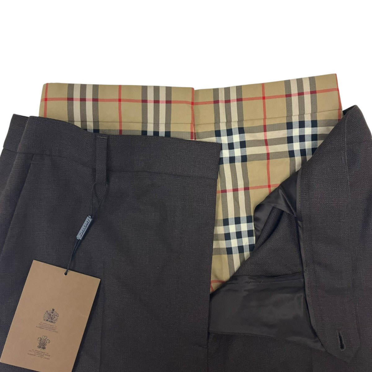 BURBERRY ノヴァチェックパンツドッキングスラックス 古着・中古-5枚目のアイテム画像