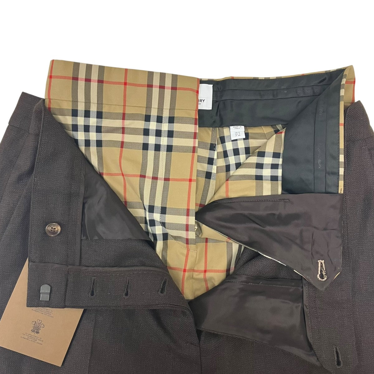 BURBERRY(バーバリー) ノヴァチェックパンツドッキングスラックス