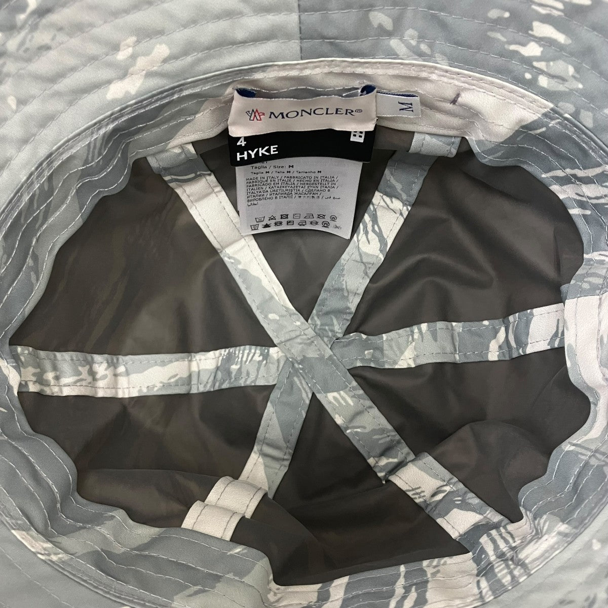 MONCLER×HYKE バケットハット H209K3800001 グレー サイズ M｜【公式