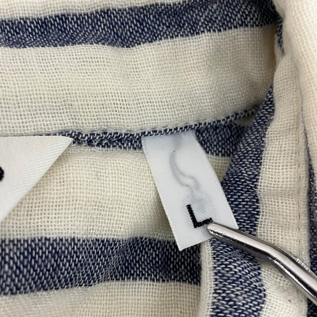 A BATHING APE ボーダー長袖シャツ 古着・中古-6枚目のアイテム画像