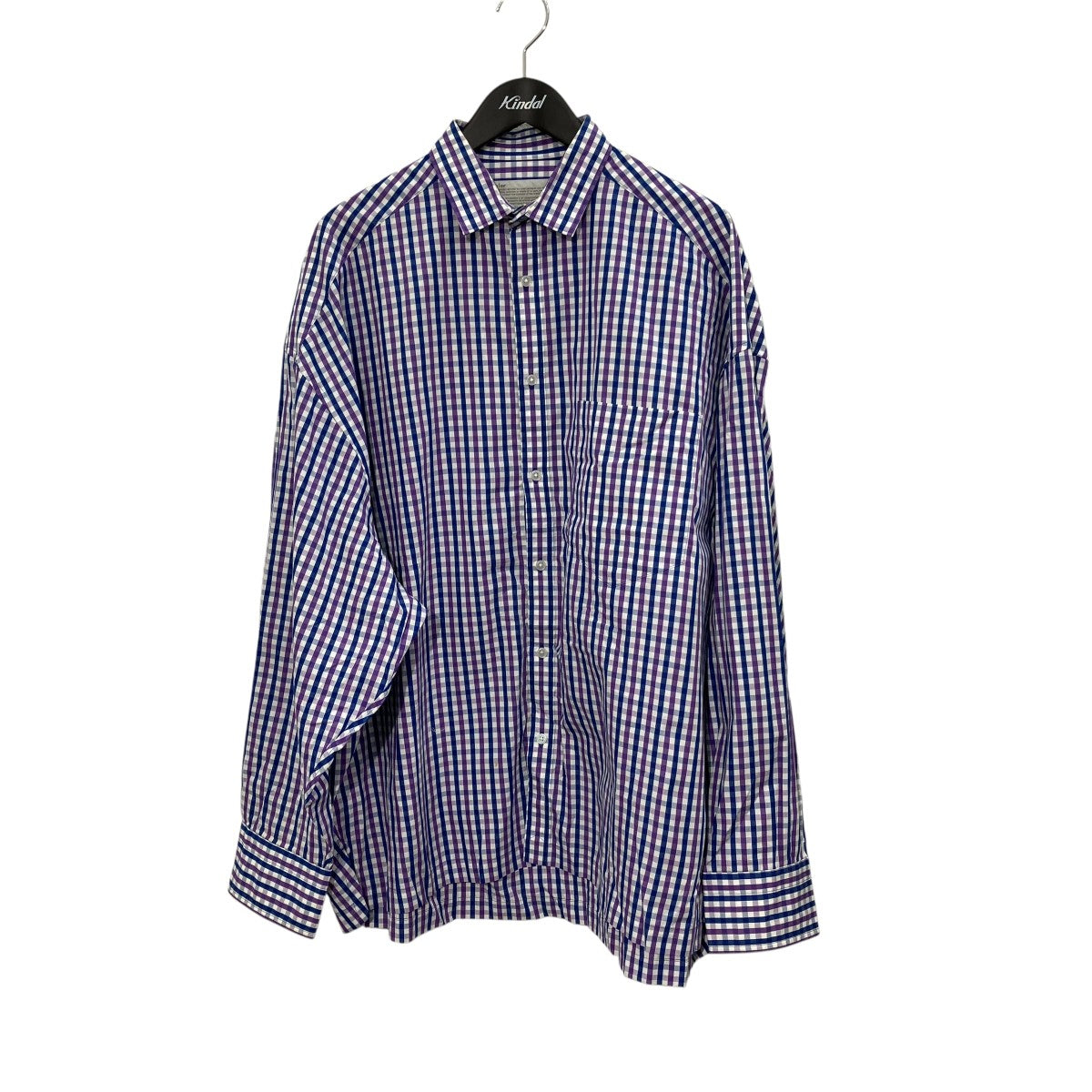 Kolor Gingham Check SHIRTギンガムチェック長袖シャツ23SCM-B08115 古着・中古-1枚目のアイテム画像