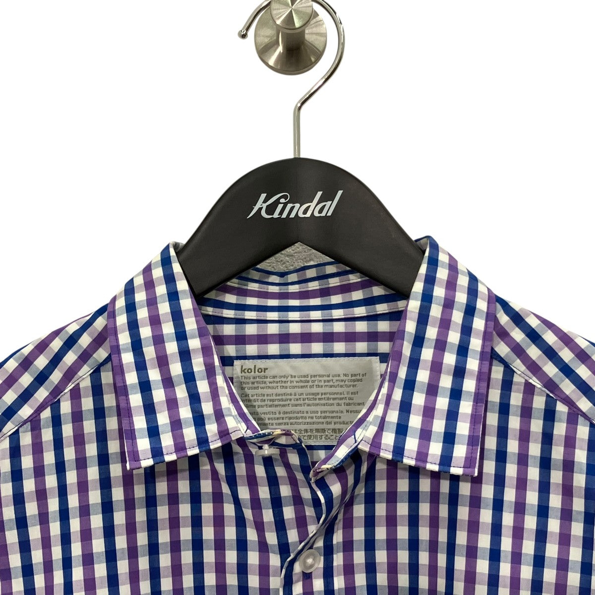 Kolor Gingham Check SHIRTギンガムチェック長袖シャツ23SCM-B08115 古着・中古-3枚目のアイテム画像