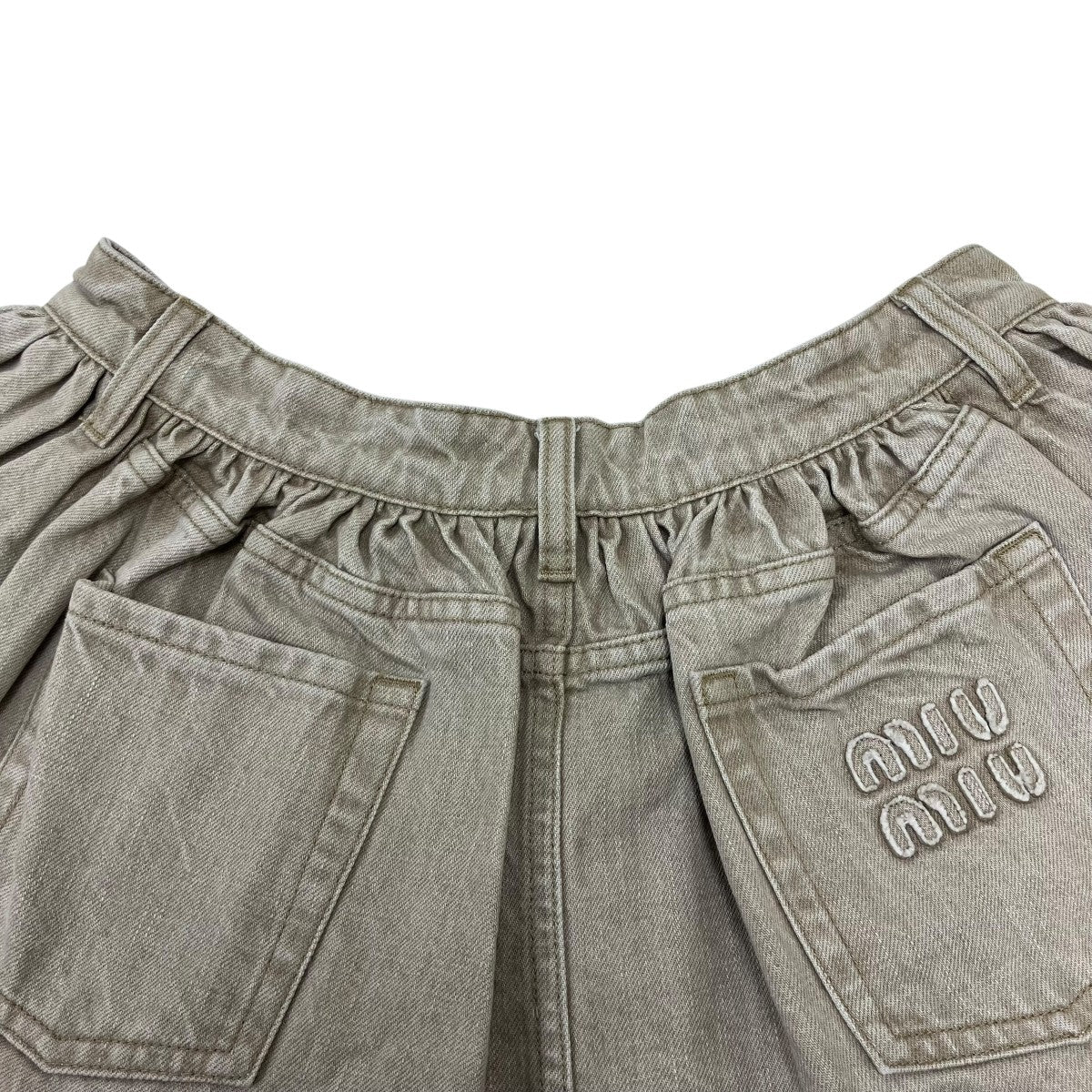 MIU MIU デニムスカート 古着・中古-4枚目のアイテム画像