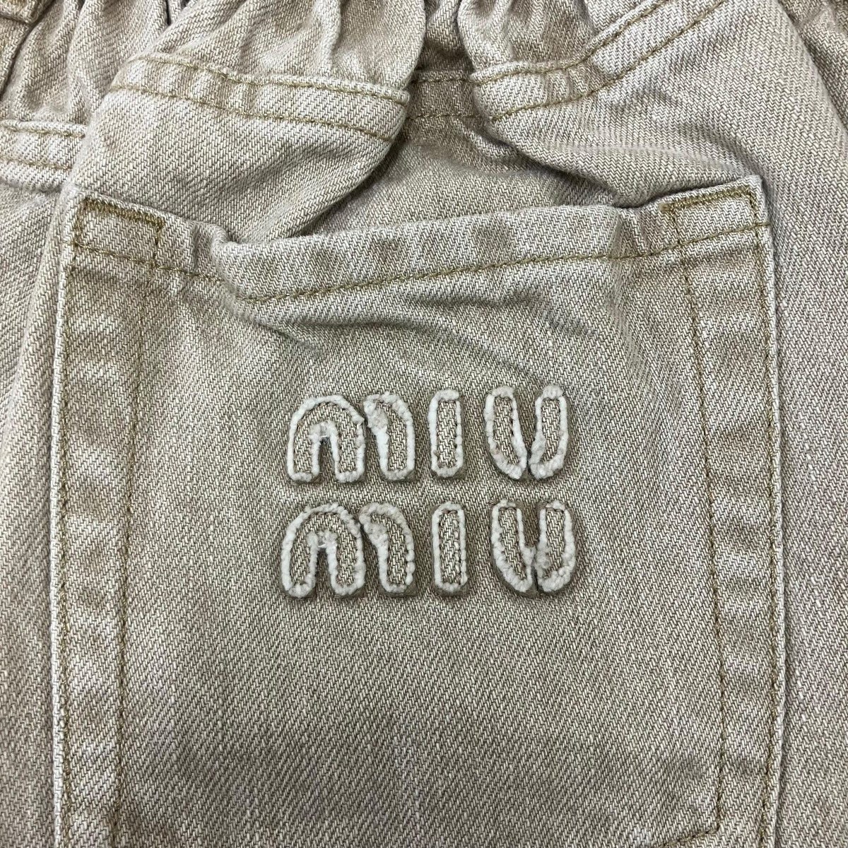MIU MIU デニムスカート 古着・中古-5枚目のアイテム画像