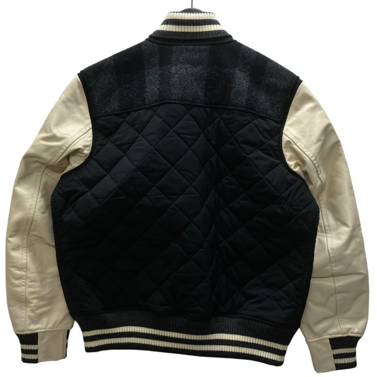 JUNYA WATANABE MAN×FILSON 25AW レザー切替マッキーノウールチェックジャケット 古着・中古-5枚目のアイテム画像
