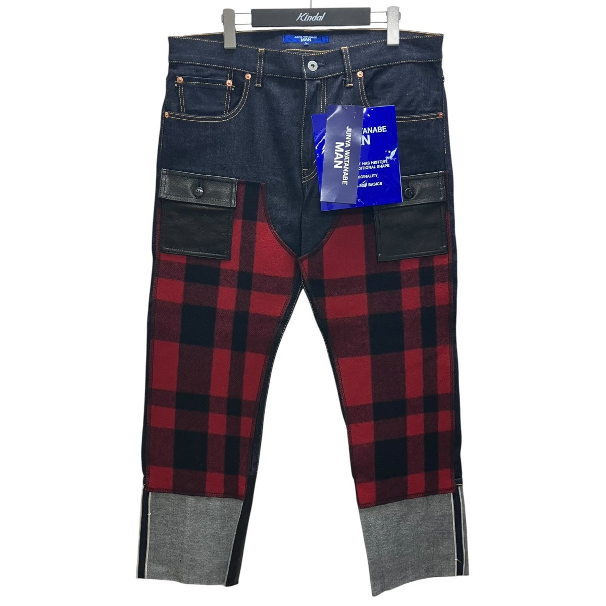 JUNYA WATANABE MAN(ジュンヤワタナベマン) 25AW フランネル切替レザー