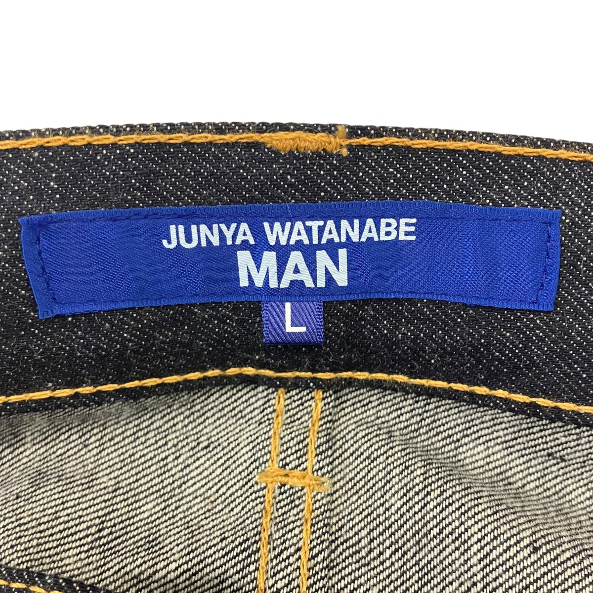 JUNYA WATANABE MAN 25AW フランネル切替レザーパッチデニムパンツ 古着・中古-5枚目のアイテム画像