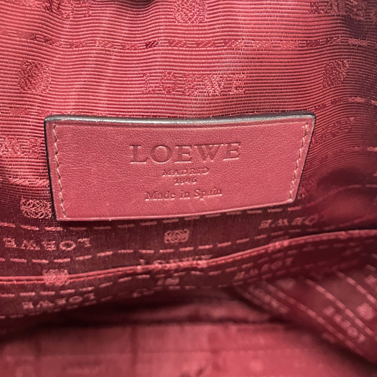 LOEWE レザーバッグ 古着・中古-8枚目のアイテム画像