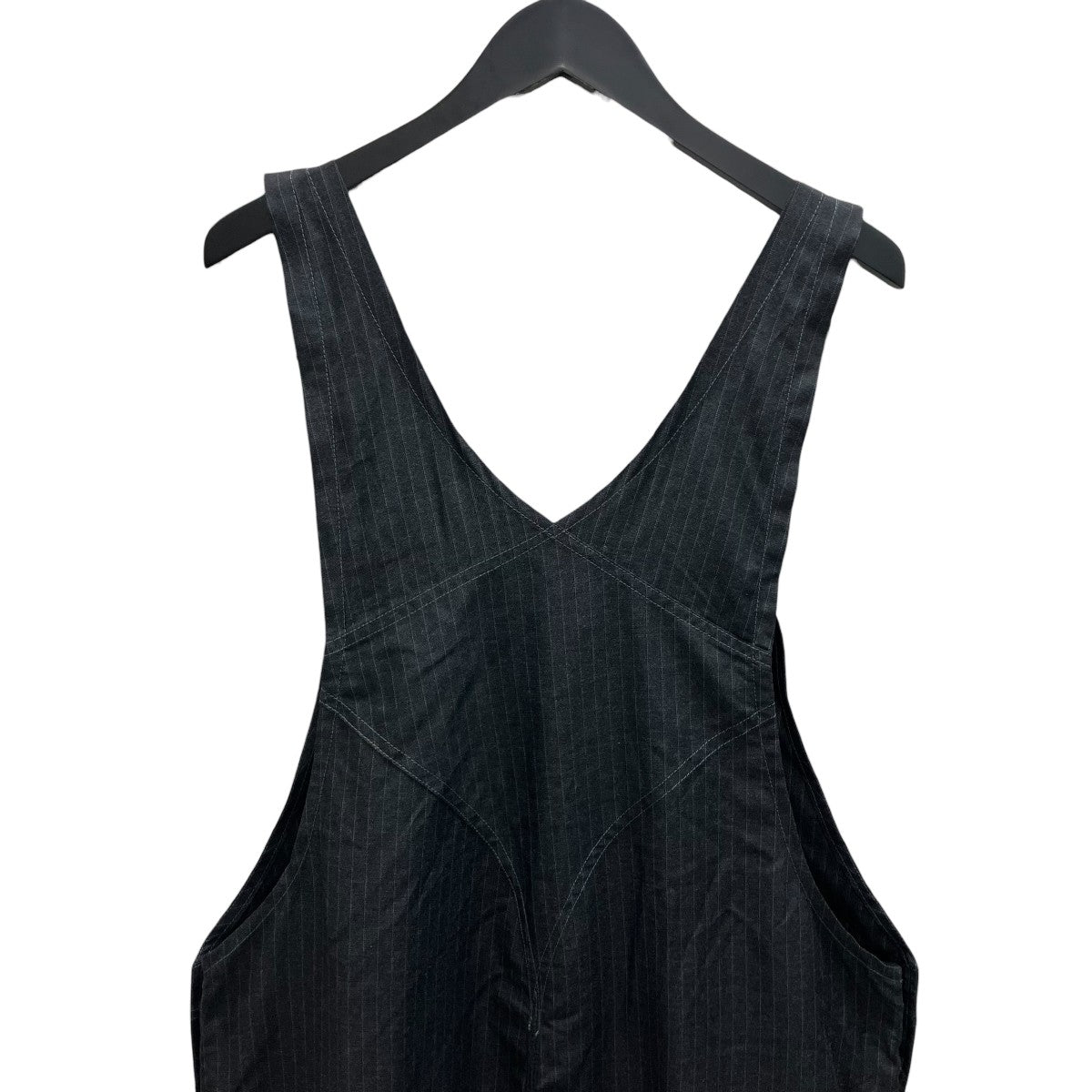 JUNYA WATANABE MAN 26SS エステルビスコースストライプオーバーオール 古着・中古-4枚目のアイテム画像