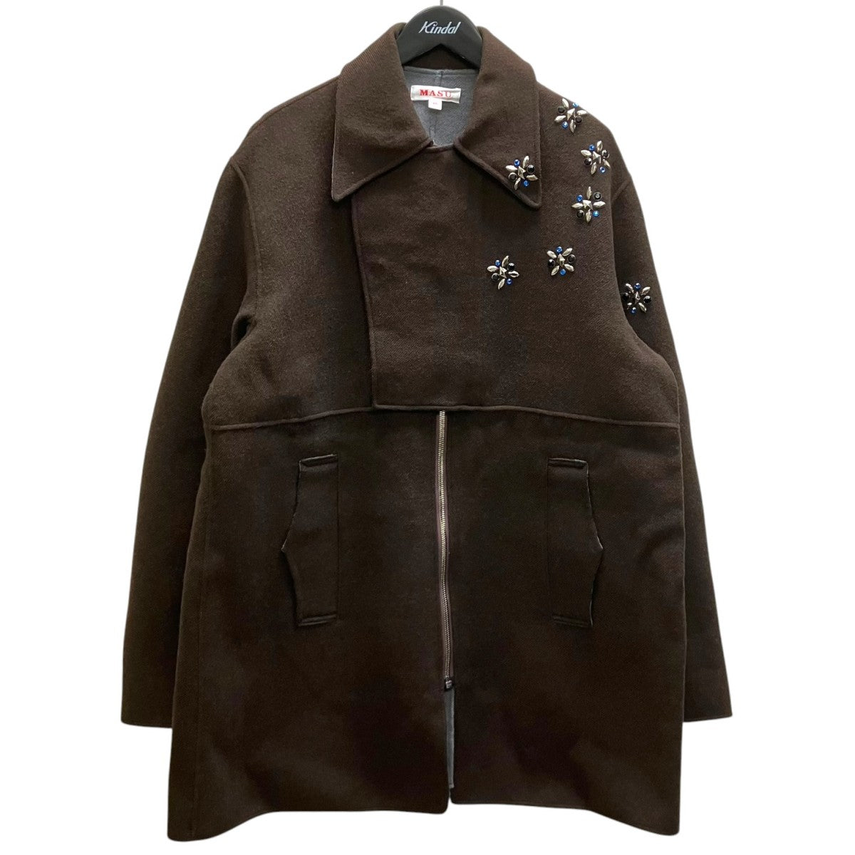 「RAINDROP STUDS COAT」 ウールジャケット