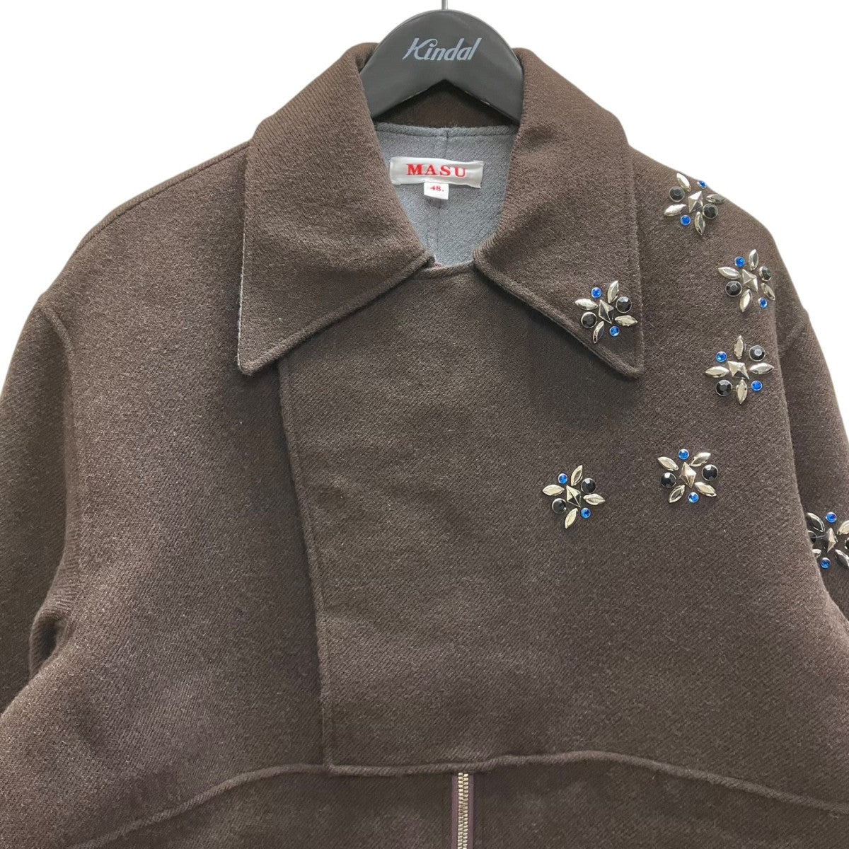 「RAINDROP STUDS COAT」 ウールジャケット
