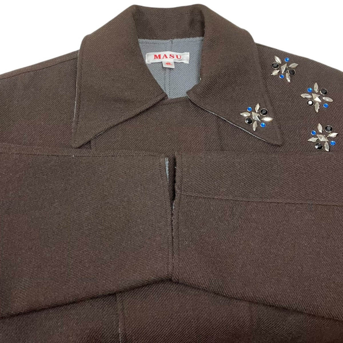 「RAINDROP STUDS COAT」 ウールジャケット