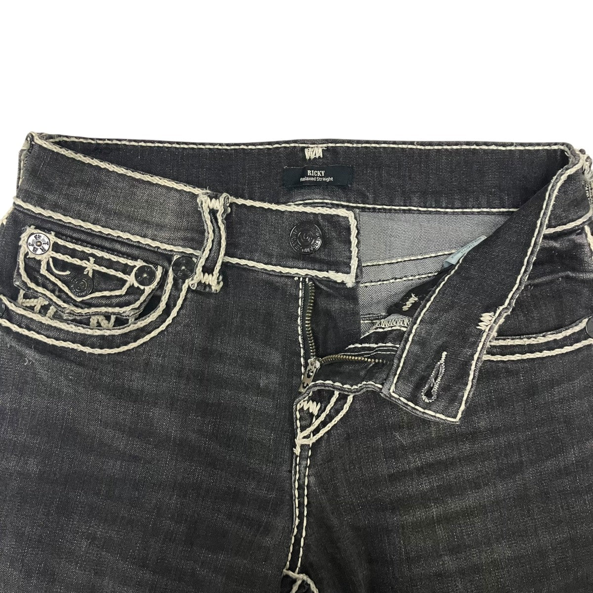 TRUE RELIGION(トゥルーレリジョン) デニムパンツ グレー サイズ 28