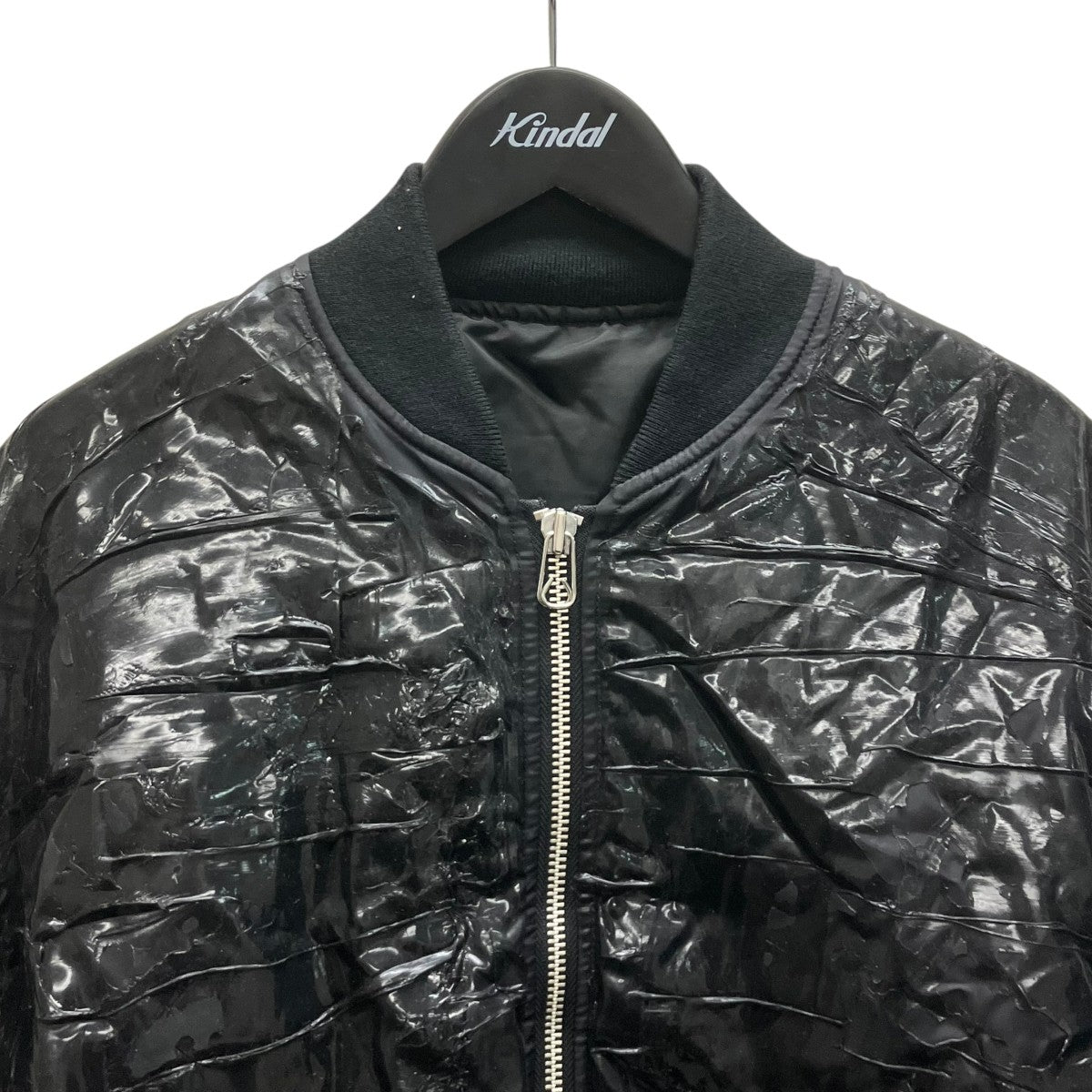 24AW RUBBER HAND PAINTED BOMBER JACKET ラバーハンドペイントボンバージャケット