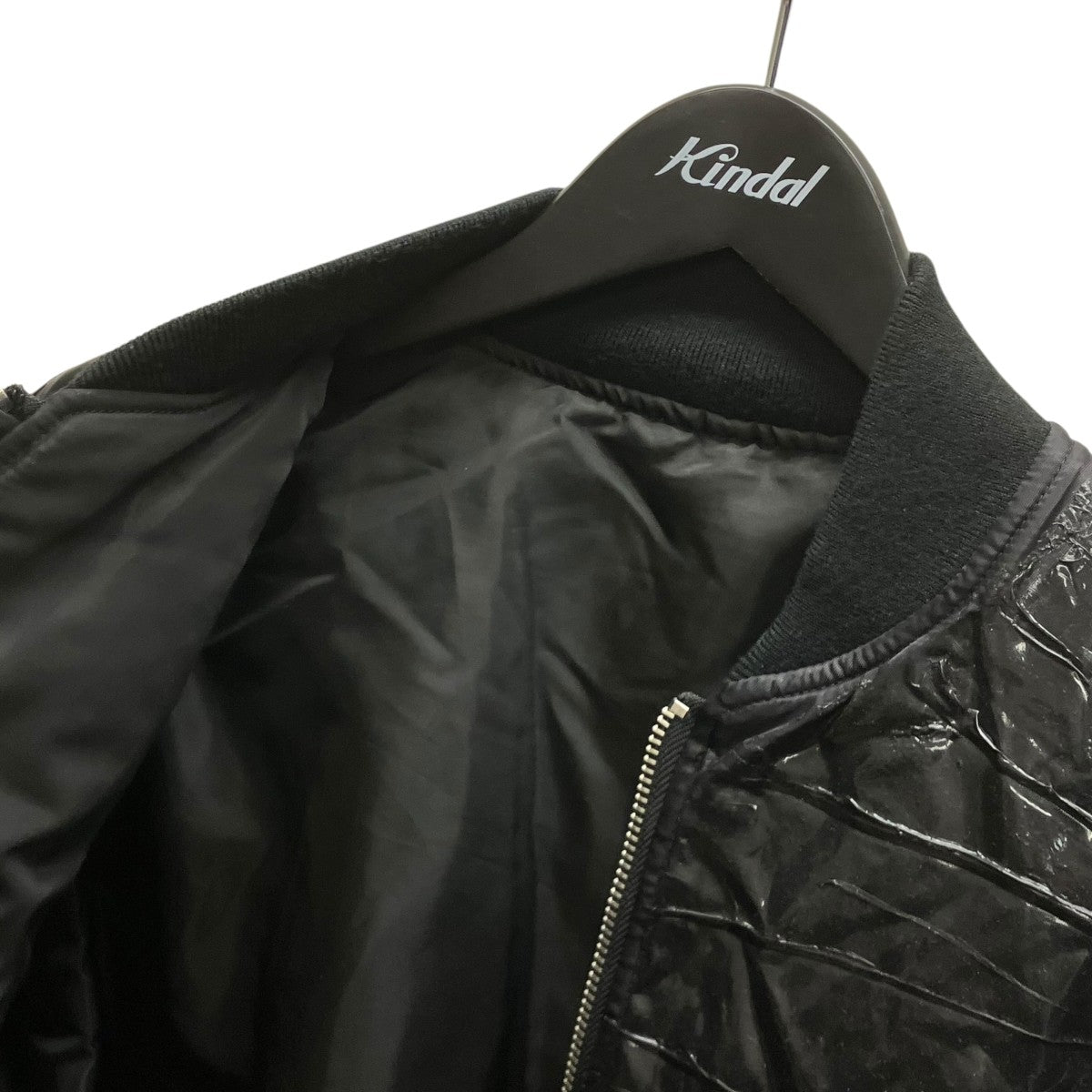 24AW RUBBER HAND PAINTED BOMBER JACKET ラバーハンドペイントボンバージャケット