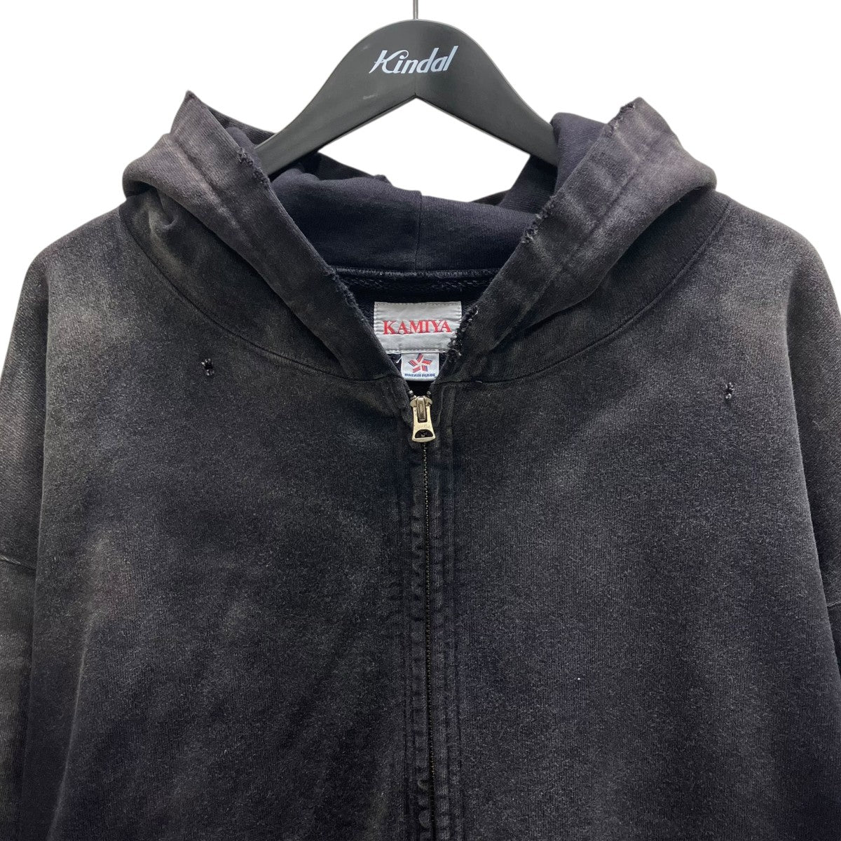 KAMIYA(カミヤ) ROPE BREACHED ZIP-UP HOODIE ジップパーカー／ロープ