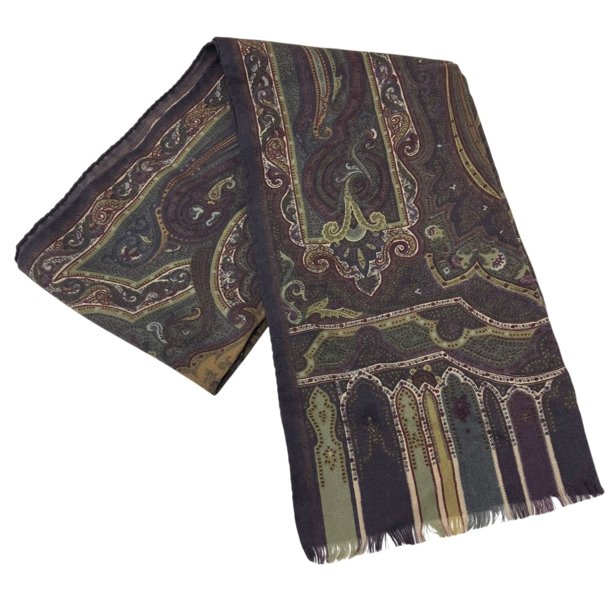 ETRO シルク混総柄ストール 古着・中古-1枚目のアイテム画像