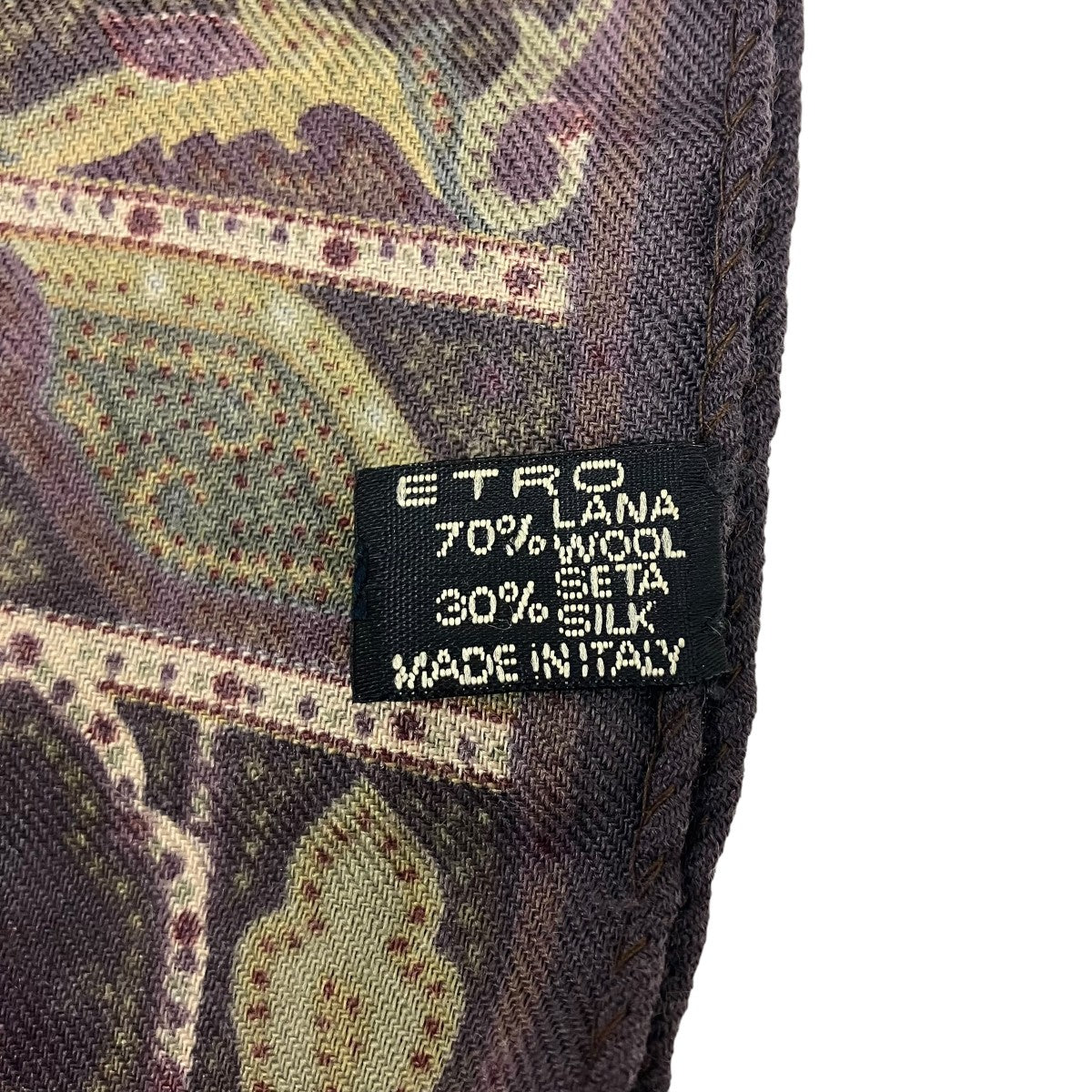 ETRO シルク混総柄ストール 古着・中古-3枚目のアイテム画像
