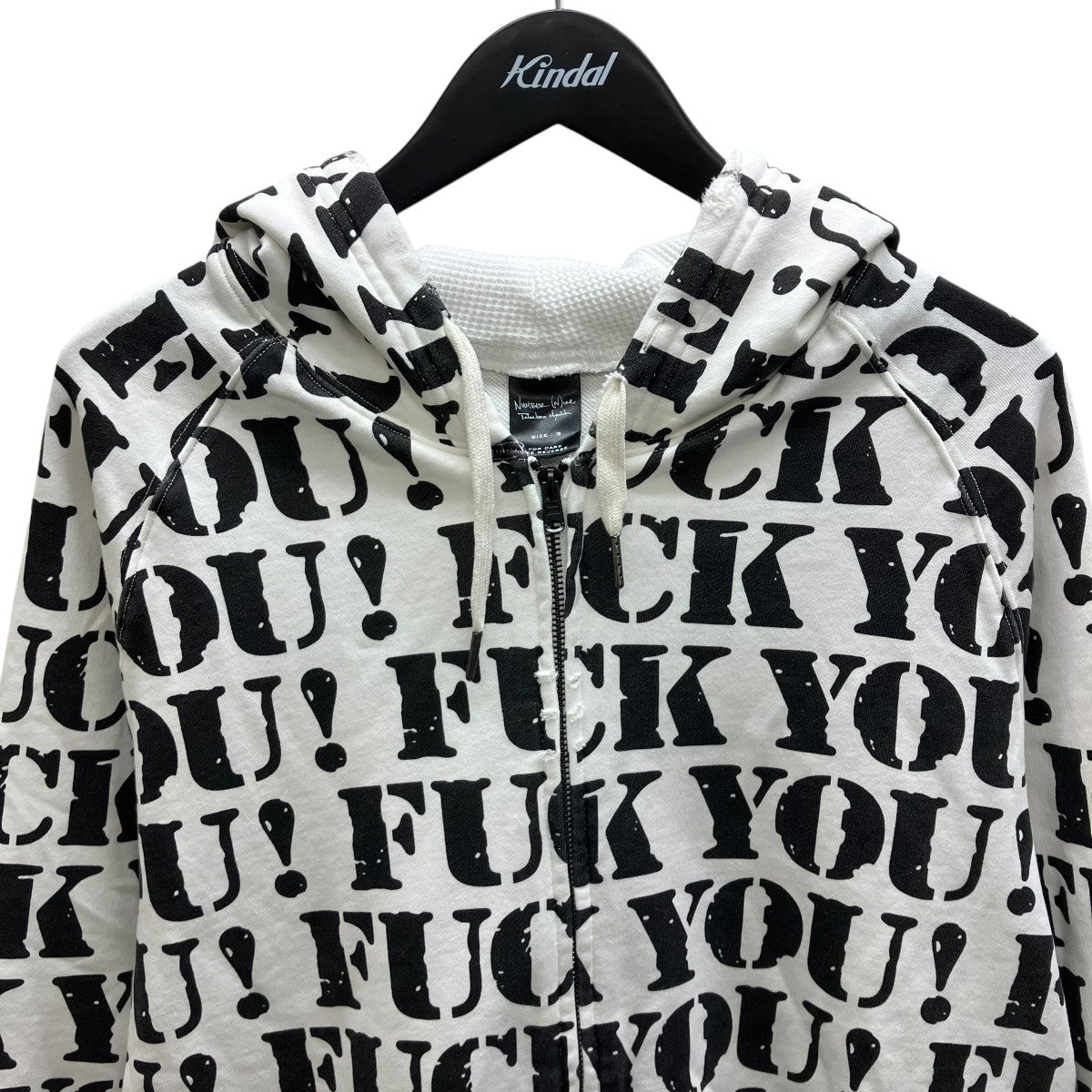 NUMBER (N)INE 06SSFUXX YOUジップパーカー 古着・中古-2枚目のアイテム画像