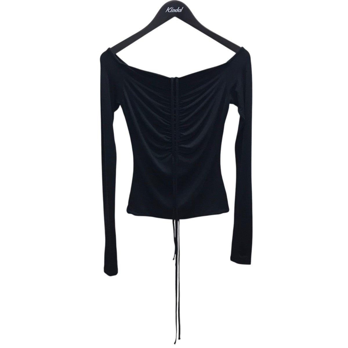 【S shirring ribbon tops】 長袖ブラウス