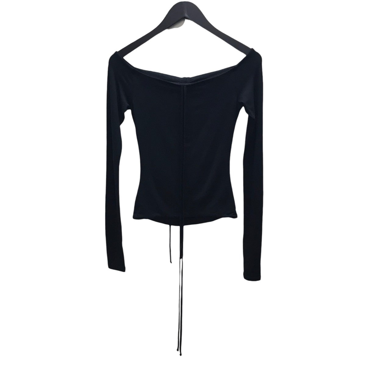 【S shirring ribbon tops】 長袖ブラウス