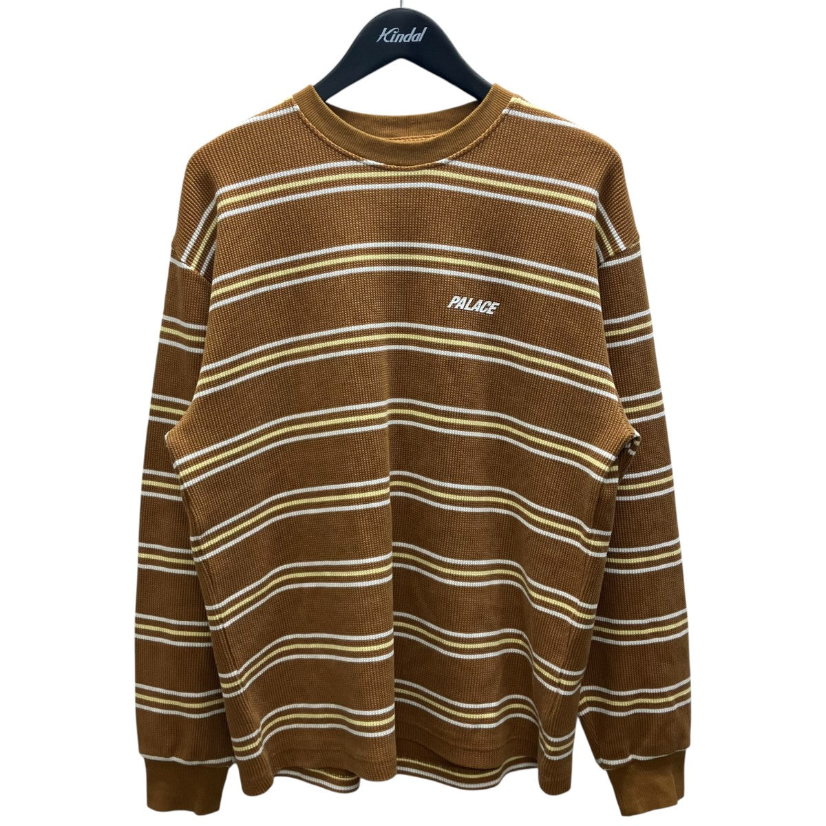 PALACE 26SS TRIO STRIPE LONG SLEEVEロゴボーダーカットソー 古着・中古-1枚目のアイテム画像