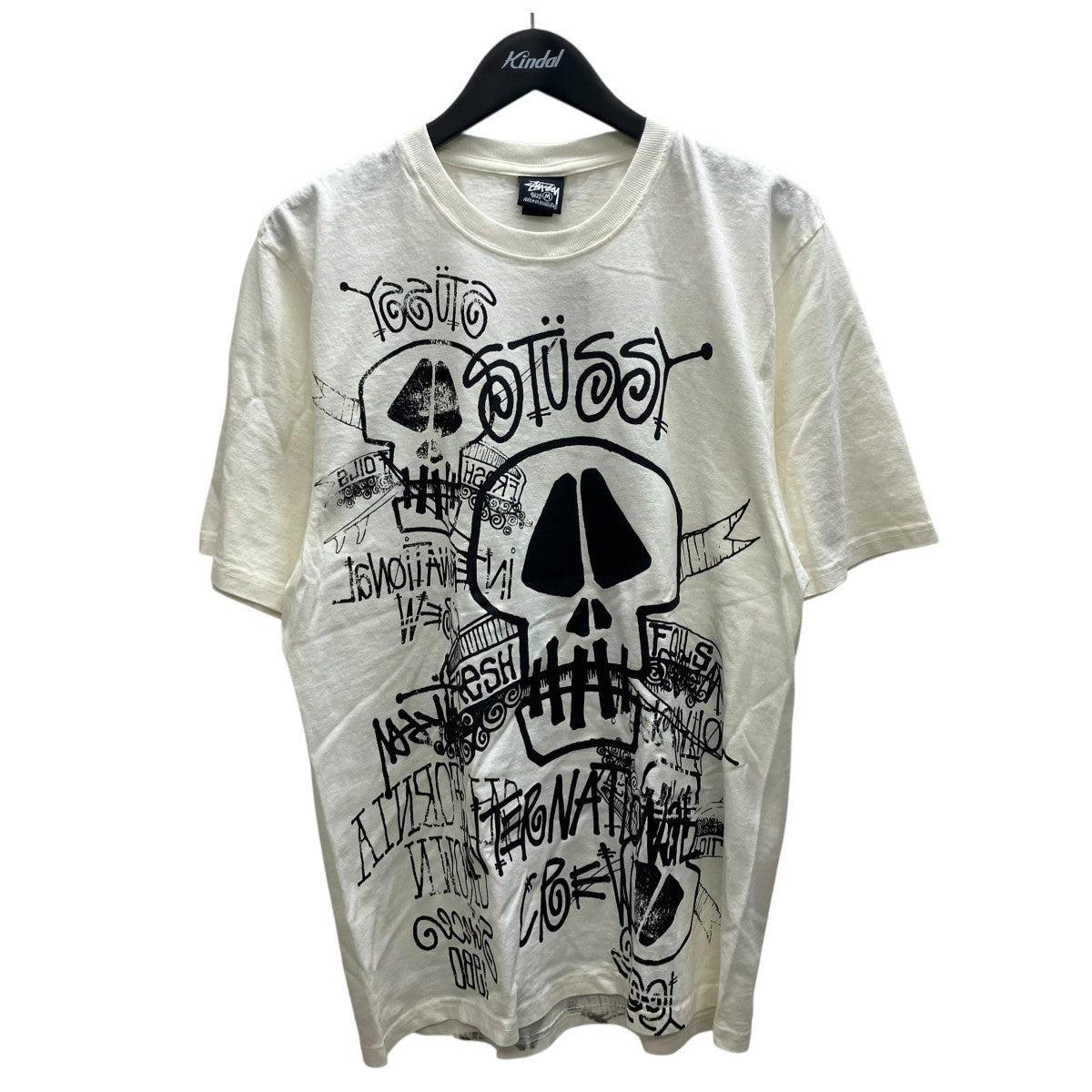 stussy SKULLS PIG DYED TEE 半袖Tシャツ 古着・中古-1枚目のアイテム画像