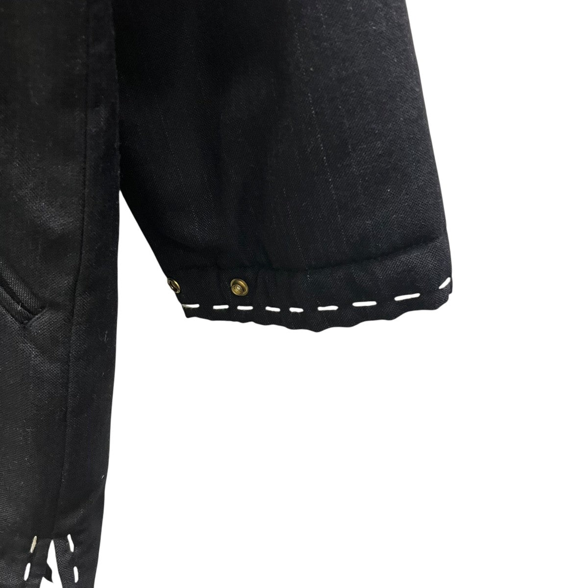 VISVIM DOTERA COAT WOOL STRIPE ウールジャケット 古着・中古-5枚目のアイテム画像