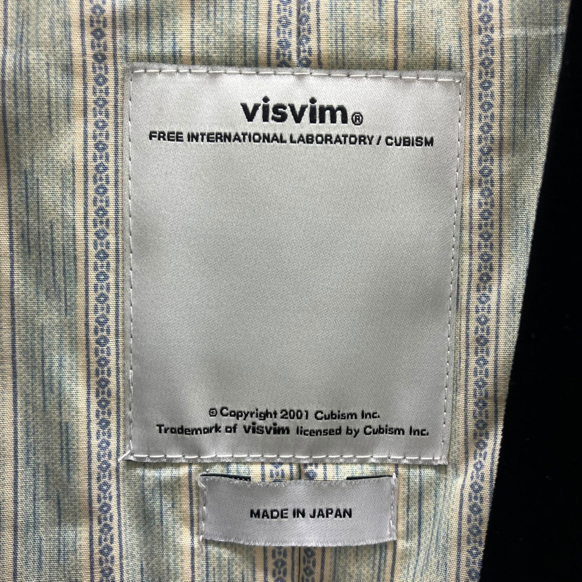 VISVIM DOTERA COAT WOOL STRIPE ウールジャケット 古着・中古-6枚目のアイテム画像
