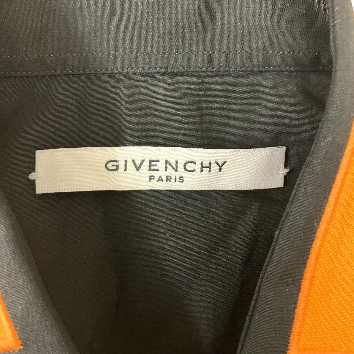 GIVENCHY 襟スター刺繍シャツ 古着・中古-6枚目のアイテム画像